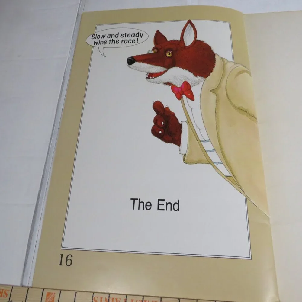 The Hare and the Tortoise (almost 2 feet tall) with (4) student story books